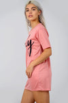 Mian Oversized Wifey Slogan Print Night Dress - bejealous-com