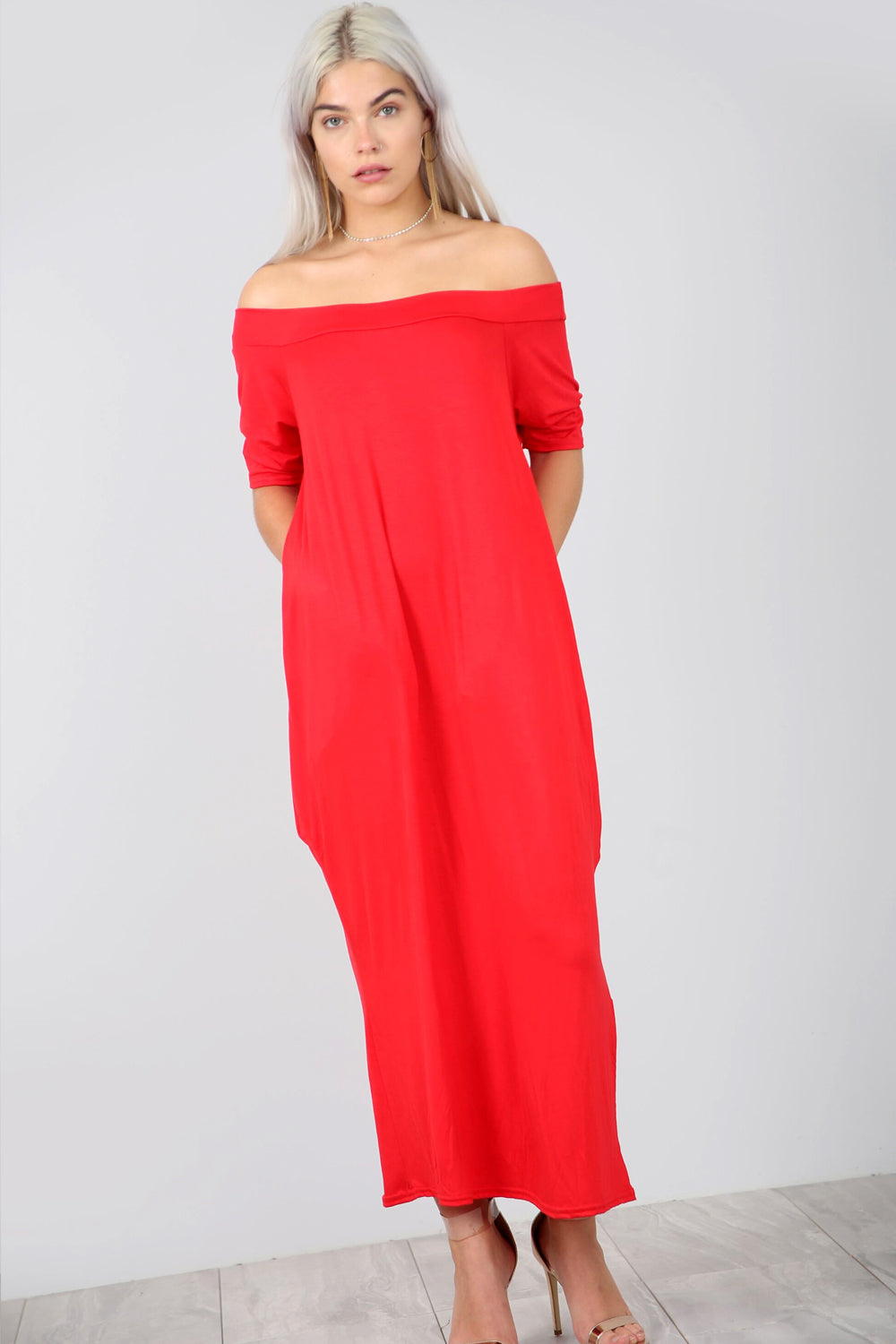 Bardot Basic Jersey Black Slinky Maxi Dress - bejealous-com