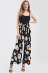 High Waist Sun Flower Wide Leg Trousers - bejealous-com