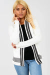 Long Sleeve Monochrome Knitted Twin Jumper - bejealous-com