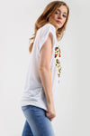 Leopard Print Lips Graphic Print Baggy Tshirt - bejealous-com