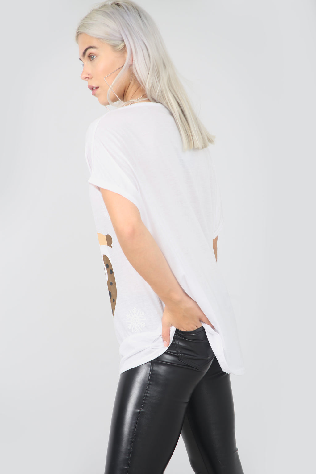 Christmas Pudding Oversized Drop Sleeve Tshirt - bejealous-com
