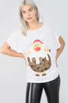 Christmas Pudding Oversized Drop Sleeve Tshirt - bejealous-com