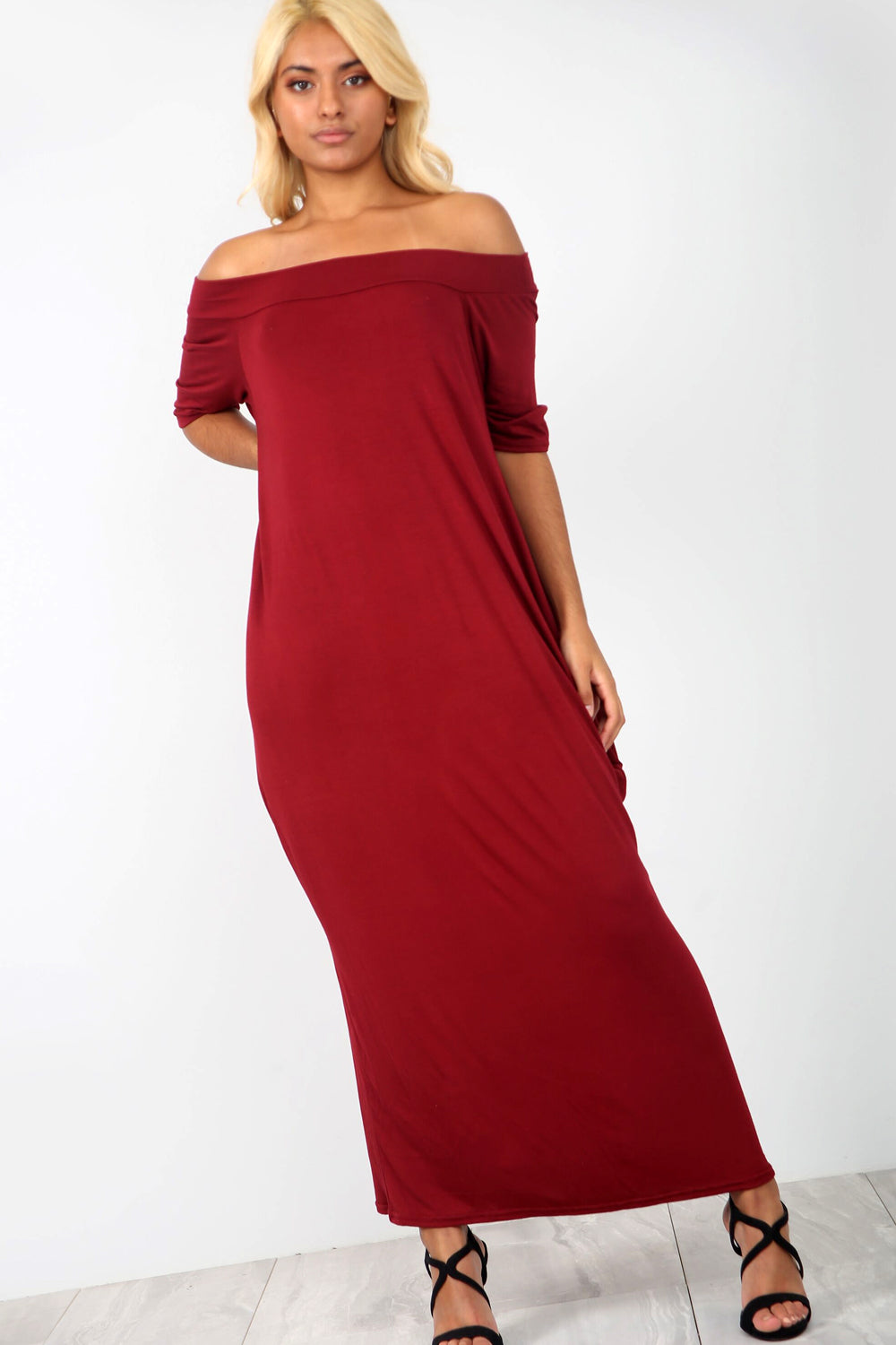 Bardot Basic Jersey Black Slinky Maxi Dress - bejealous-com