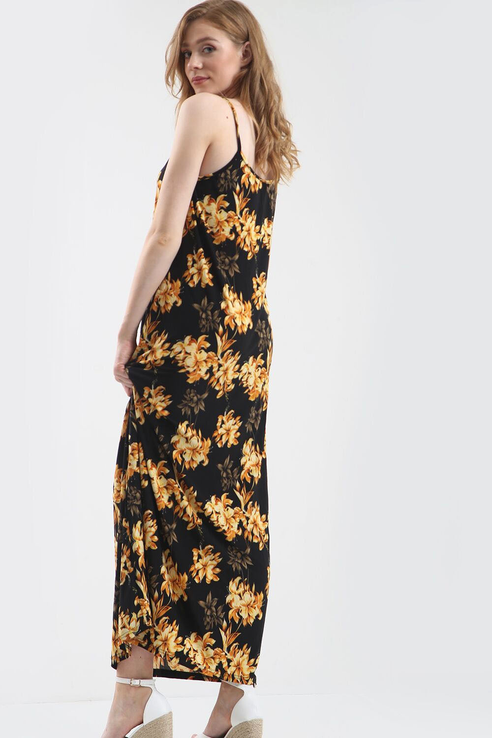 Cami Floral Print Loose Fit Maxi Dress - bejealous-com