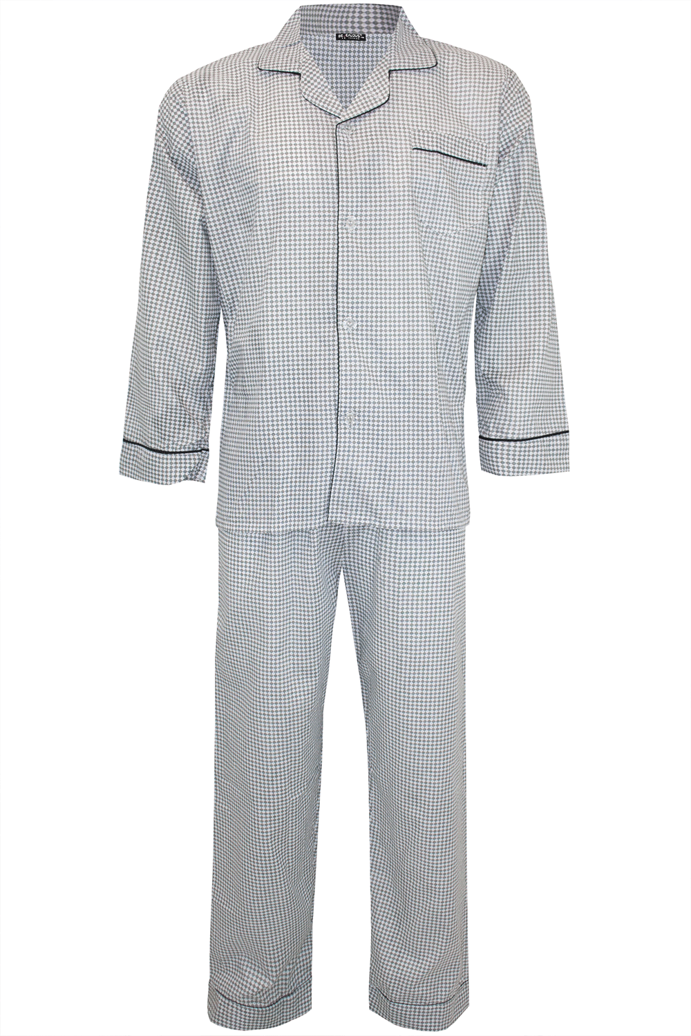 Mens Long Sleeve Striped Baggy Pyjama Set - bejealous-com