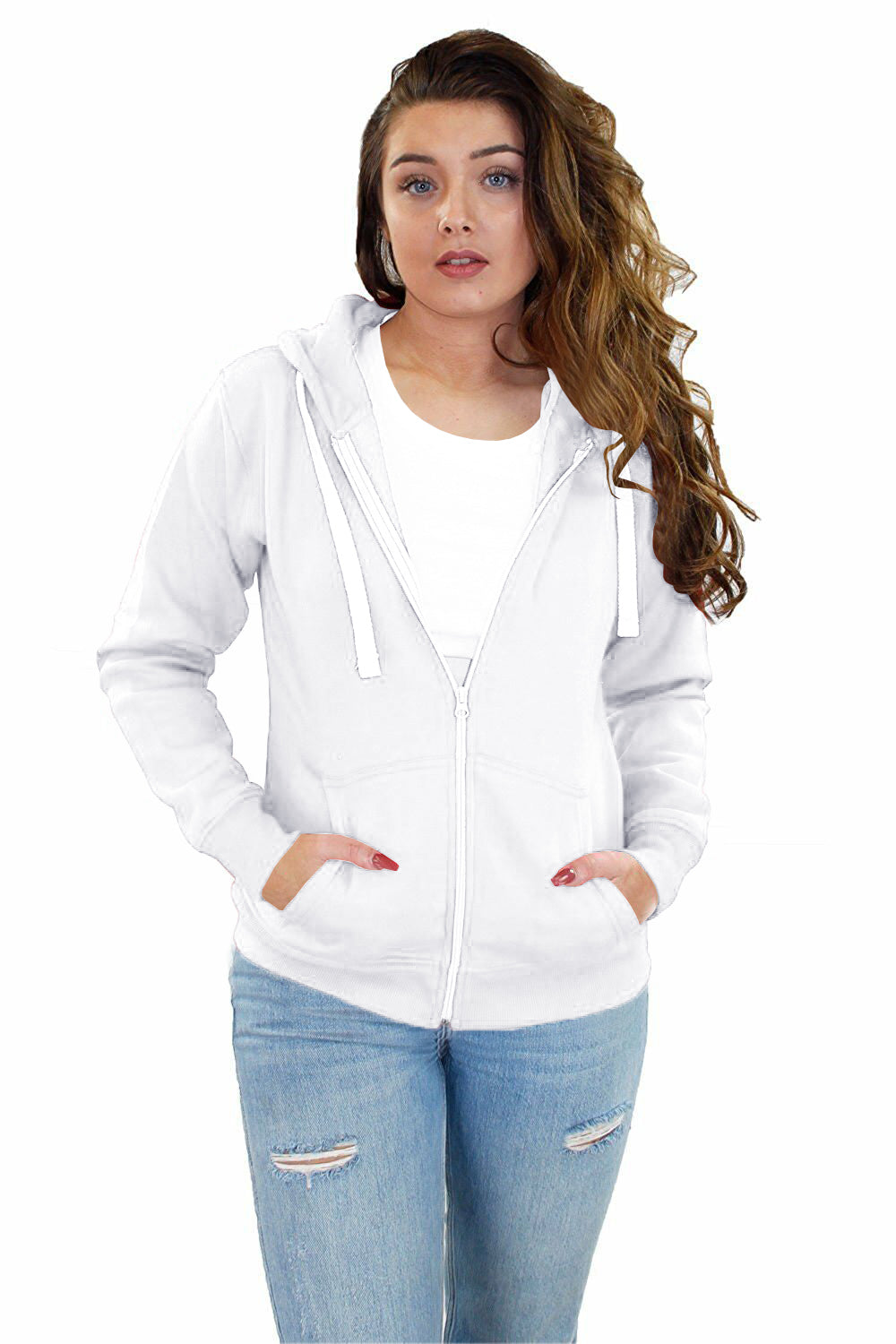 Zara Fleece Lined Zip Up Hoodie