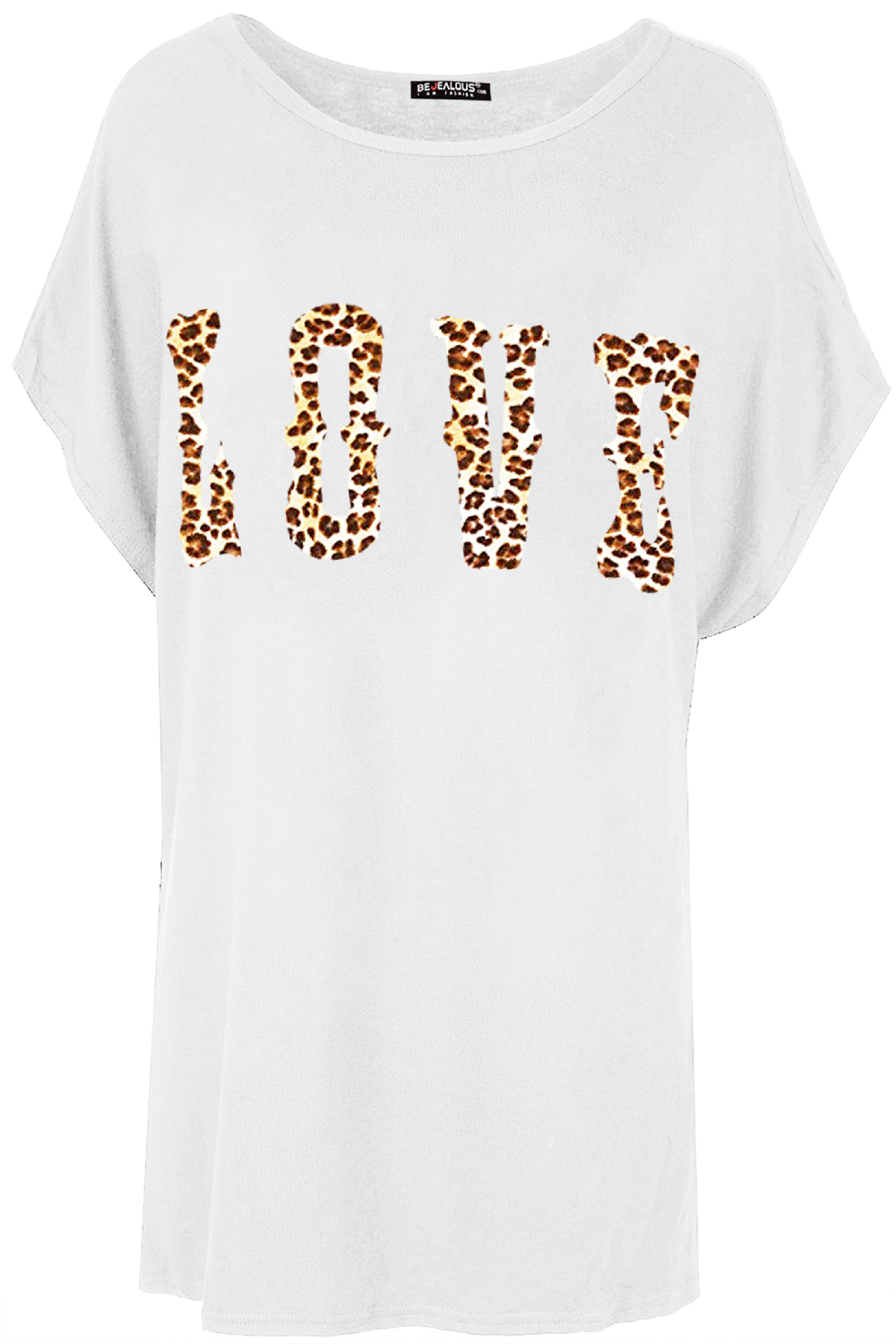 Emily Leopard Love Oversized Batwing T-Shirt
