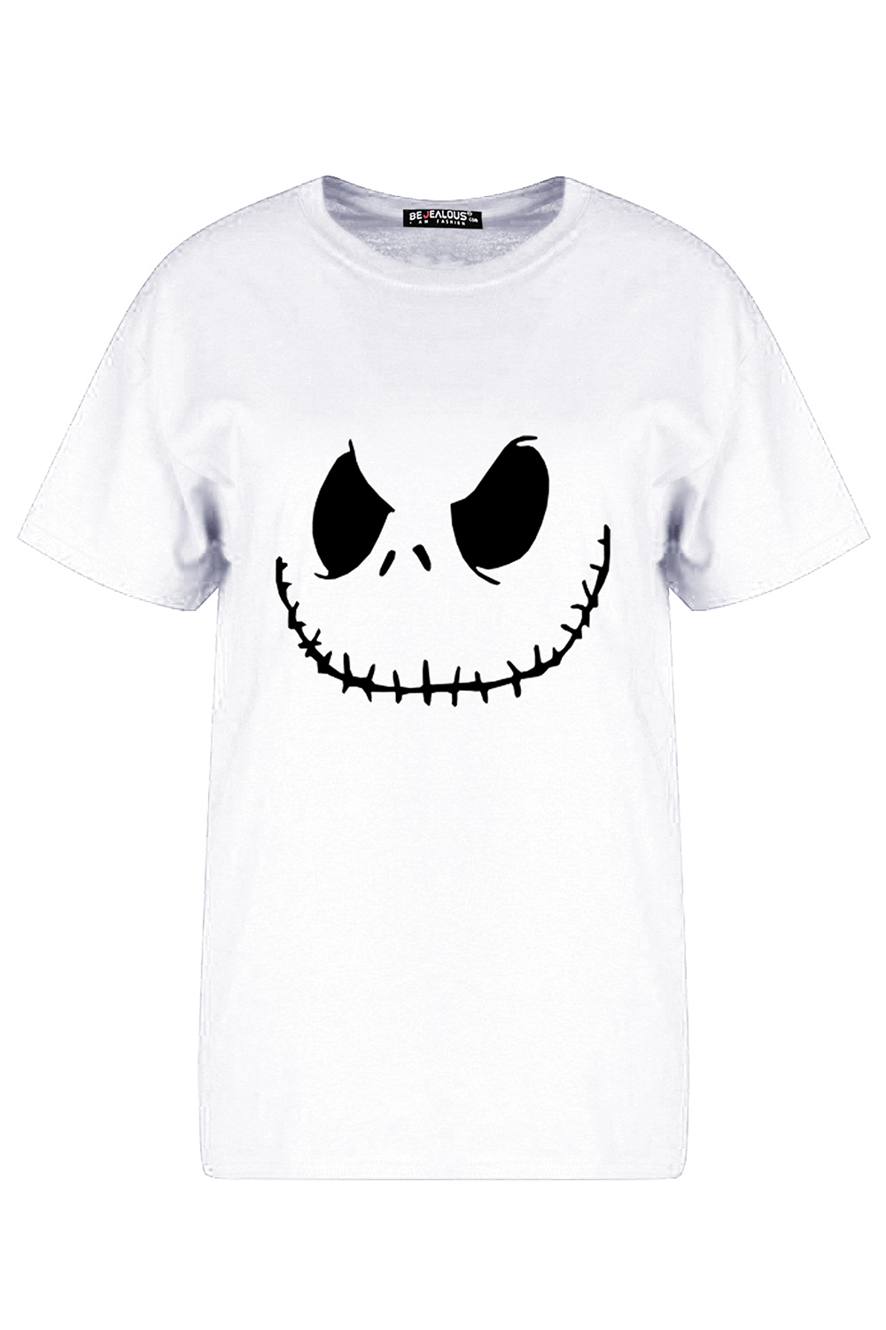 Daisy Halloween Scary Face Print T-Shirt
