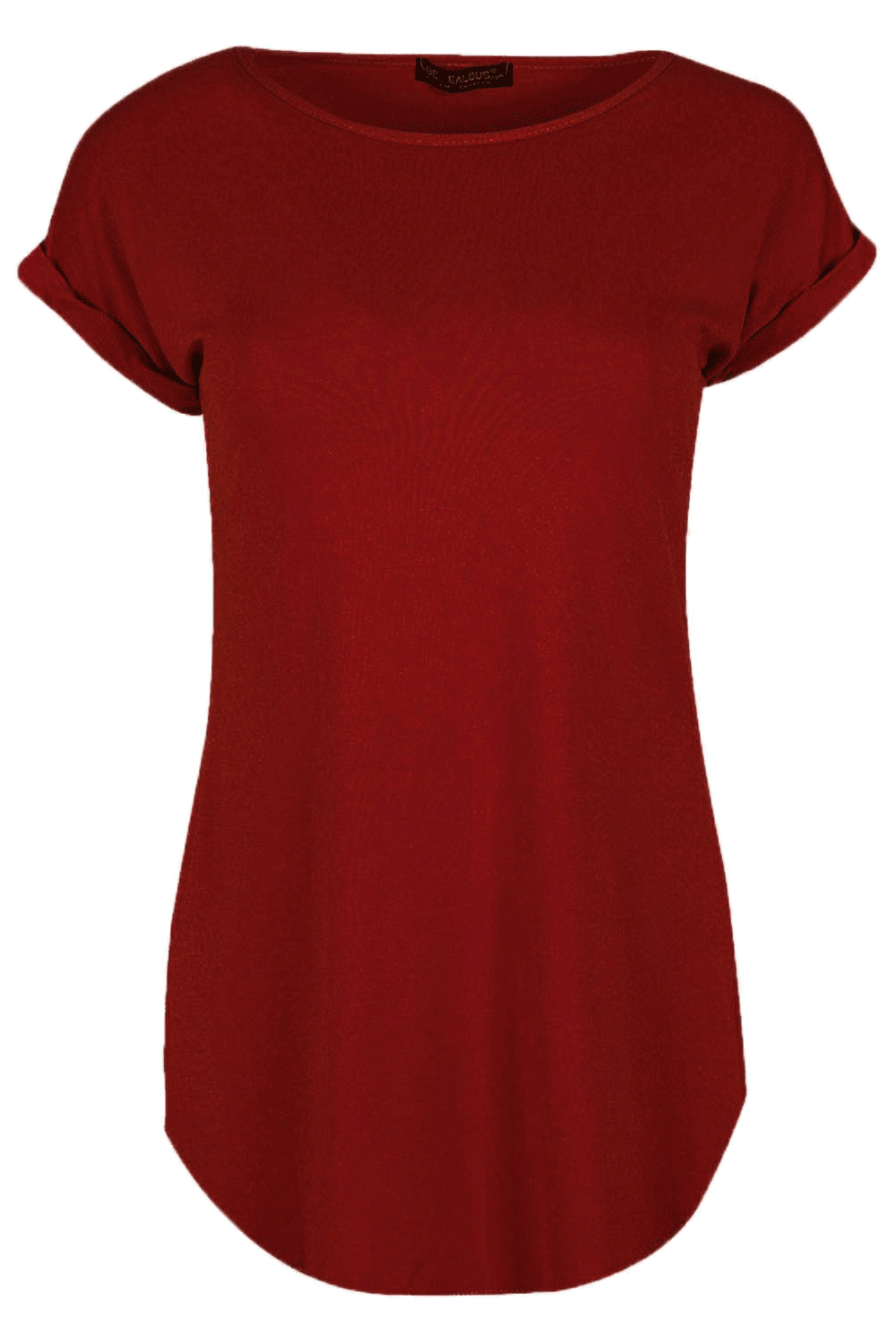 Eliza Curved Hem Basic Jersey Tshirt