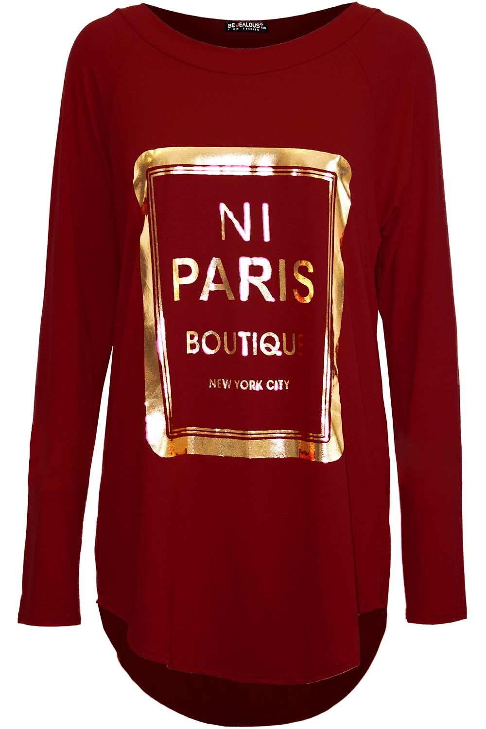 Mia NI Paris Boutique HiLo Dipped Hem Top