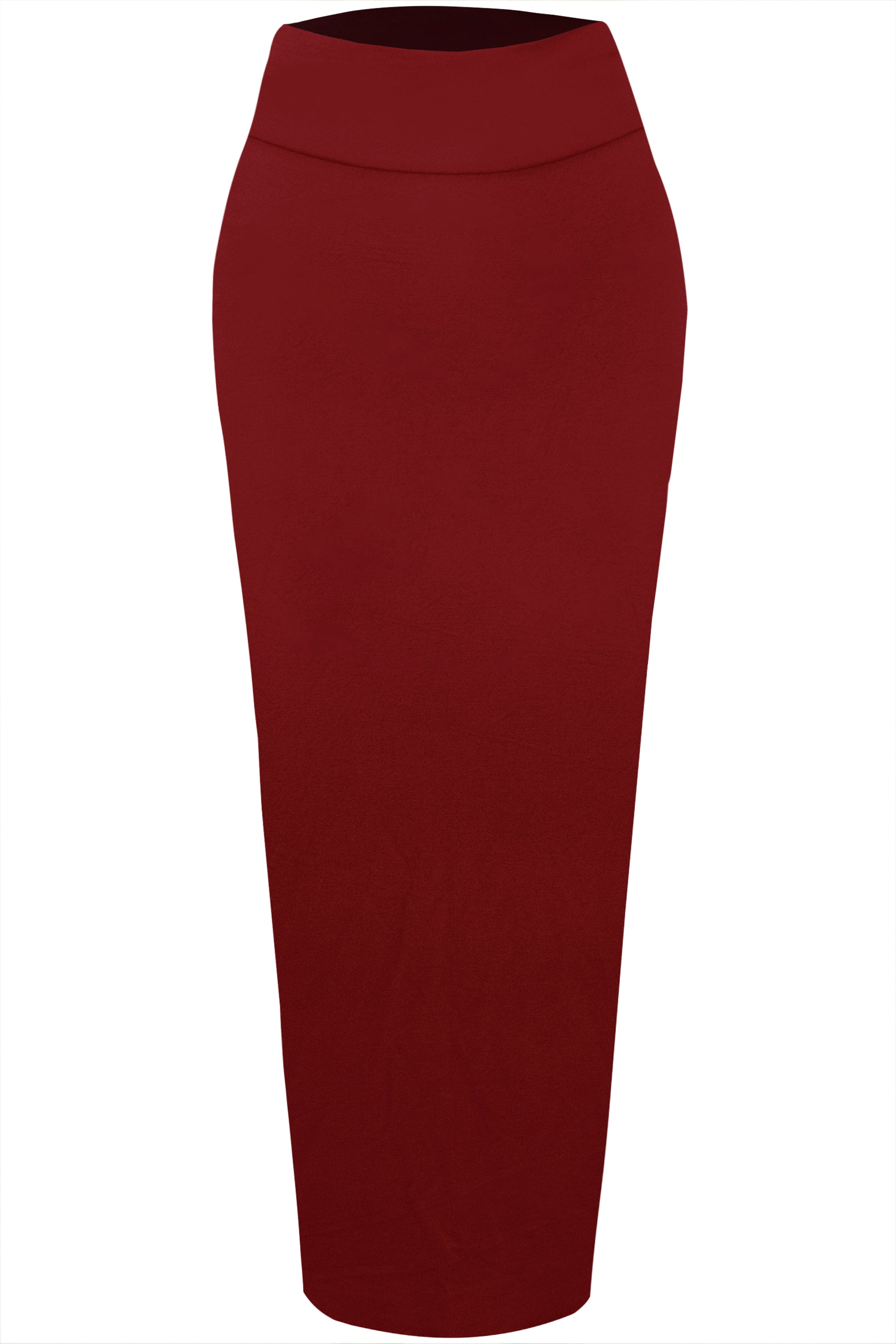 High Waist Basic Charcoal Midi Pencil Skirt