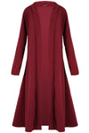 Grace Long Sleeve Open Front Midi Jacket