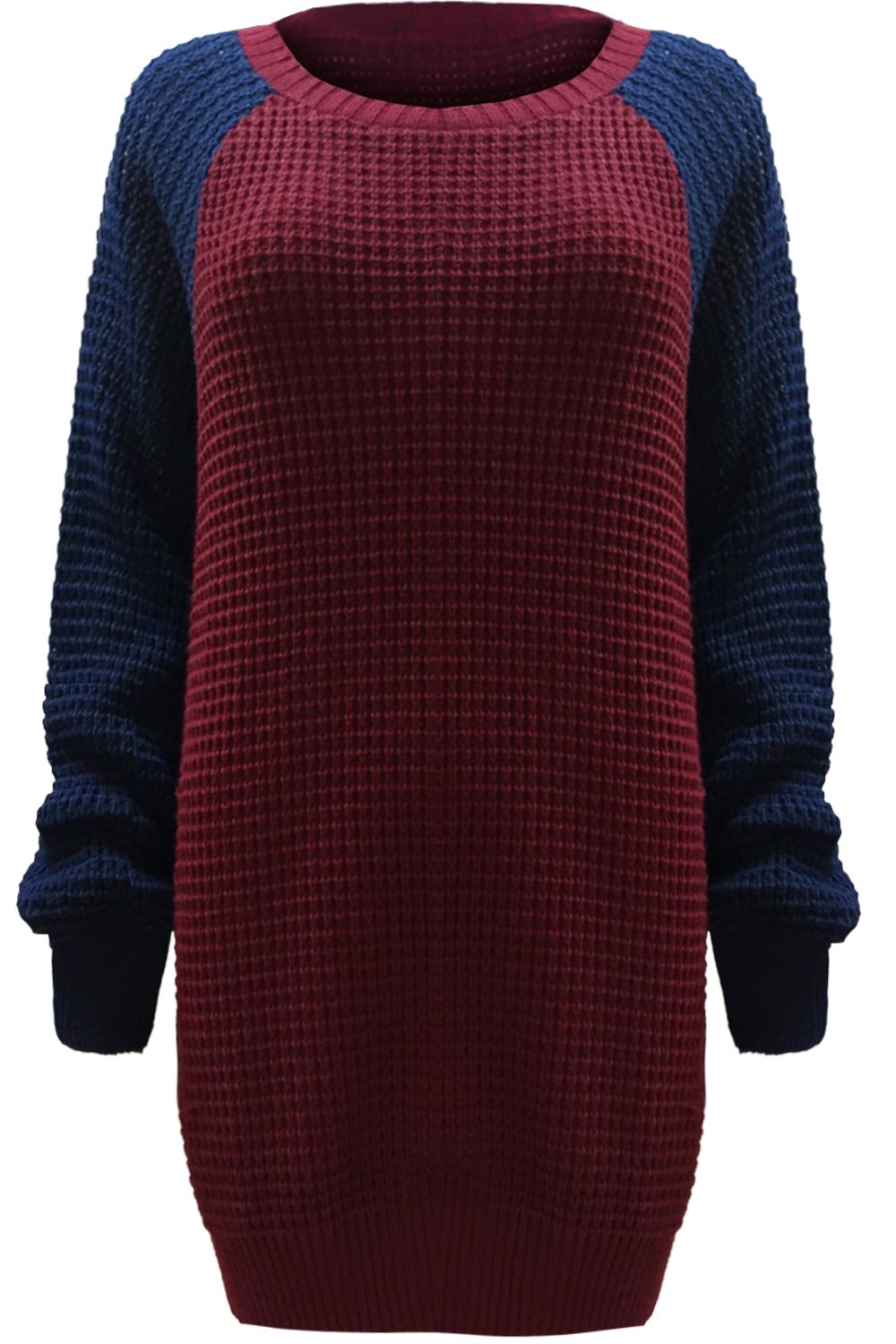 Saskia Colour Block Knitted Jumper Dress