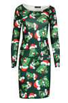 Isla Christmas Santa Reindeer Snowman Hat Tree Bodycon Dress