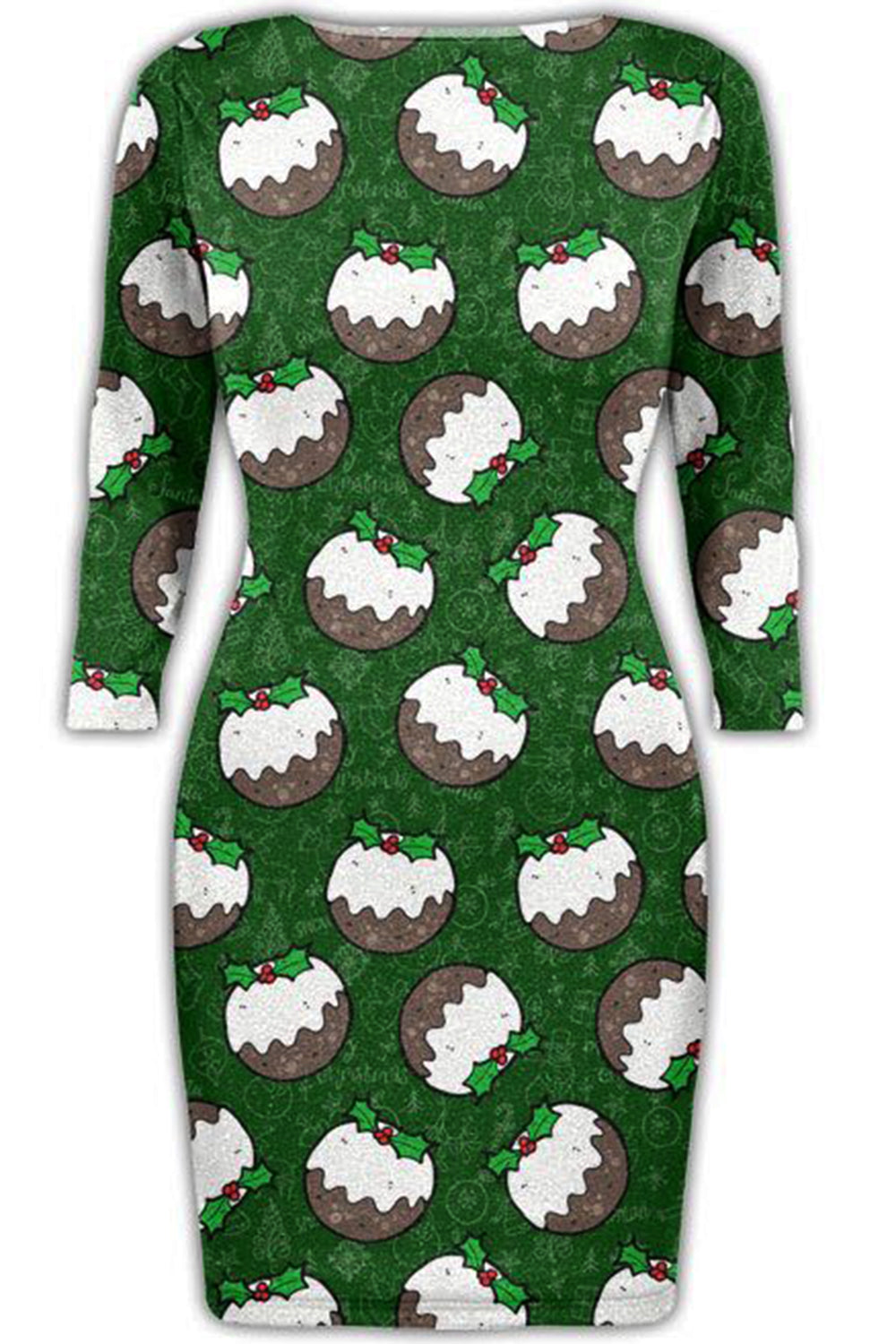 Aria Christmas Santa Reindeer Rudolph Snowflake Bodycon Dress