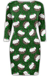 Aria Christmas Santa Reindeer Rudolph Snowflake Bodycon Dress