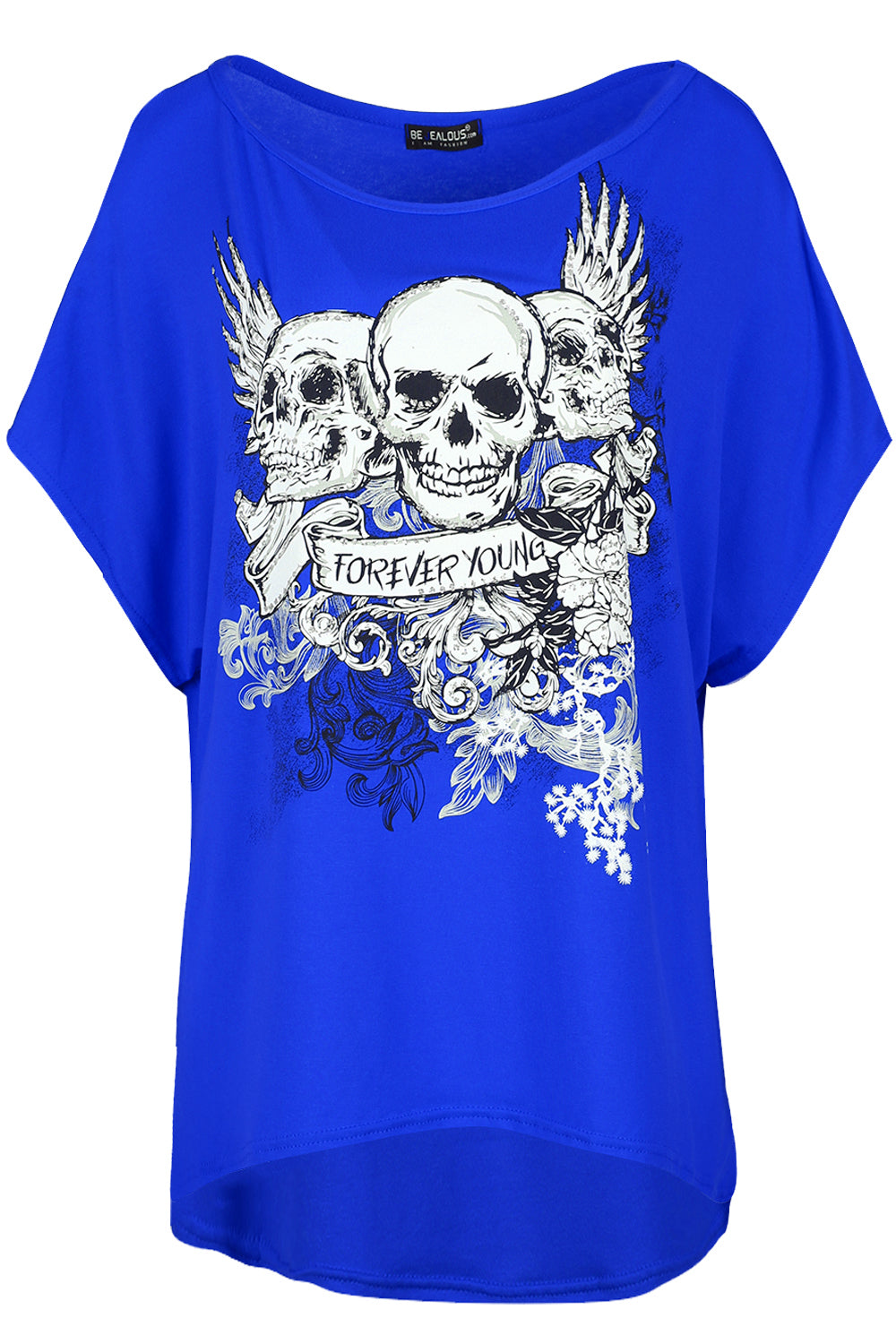 Mia Floral Crown Young Forever Oversized T Shirt