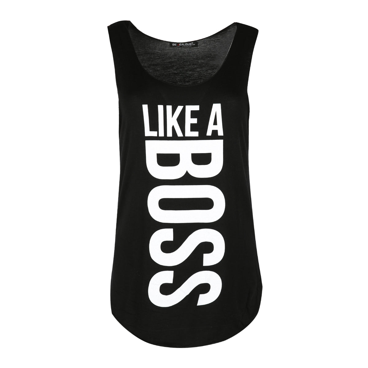 Mia Like A Boss Curved Hem Vest Top