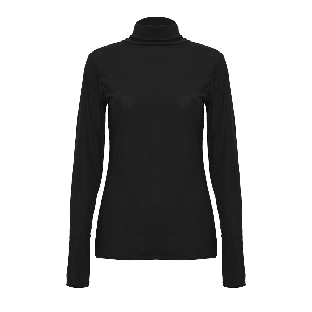 Ava Polo Neck Long Sleeve Basic Top