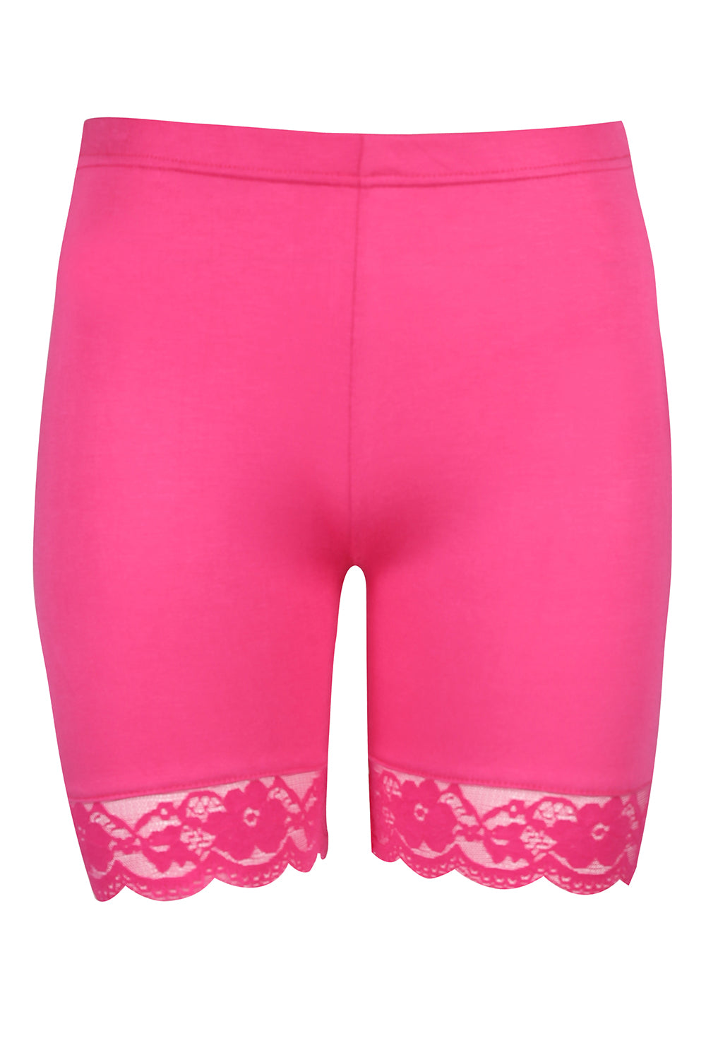Zoe Lace Trim Basic Jersey Cycling Shorts