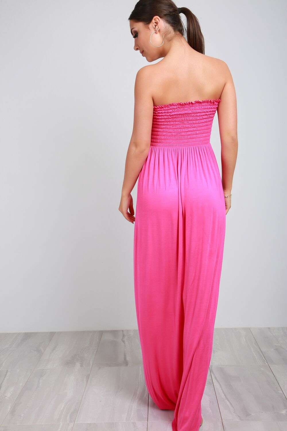 Jessi Sheering Bardot Floral Print Maxi Dress - bejealous-com