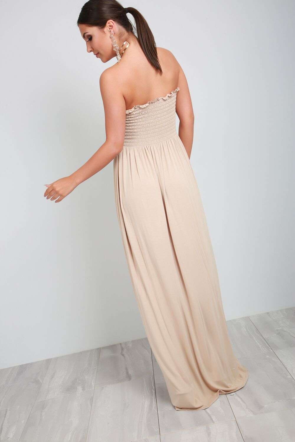 Jessi Sheering Bardot Floral Print Maxi Dress - bejealous-com