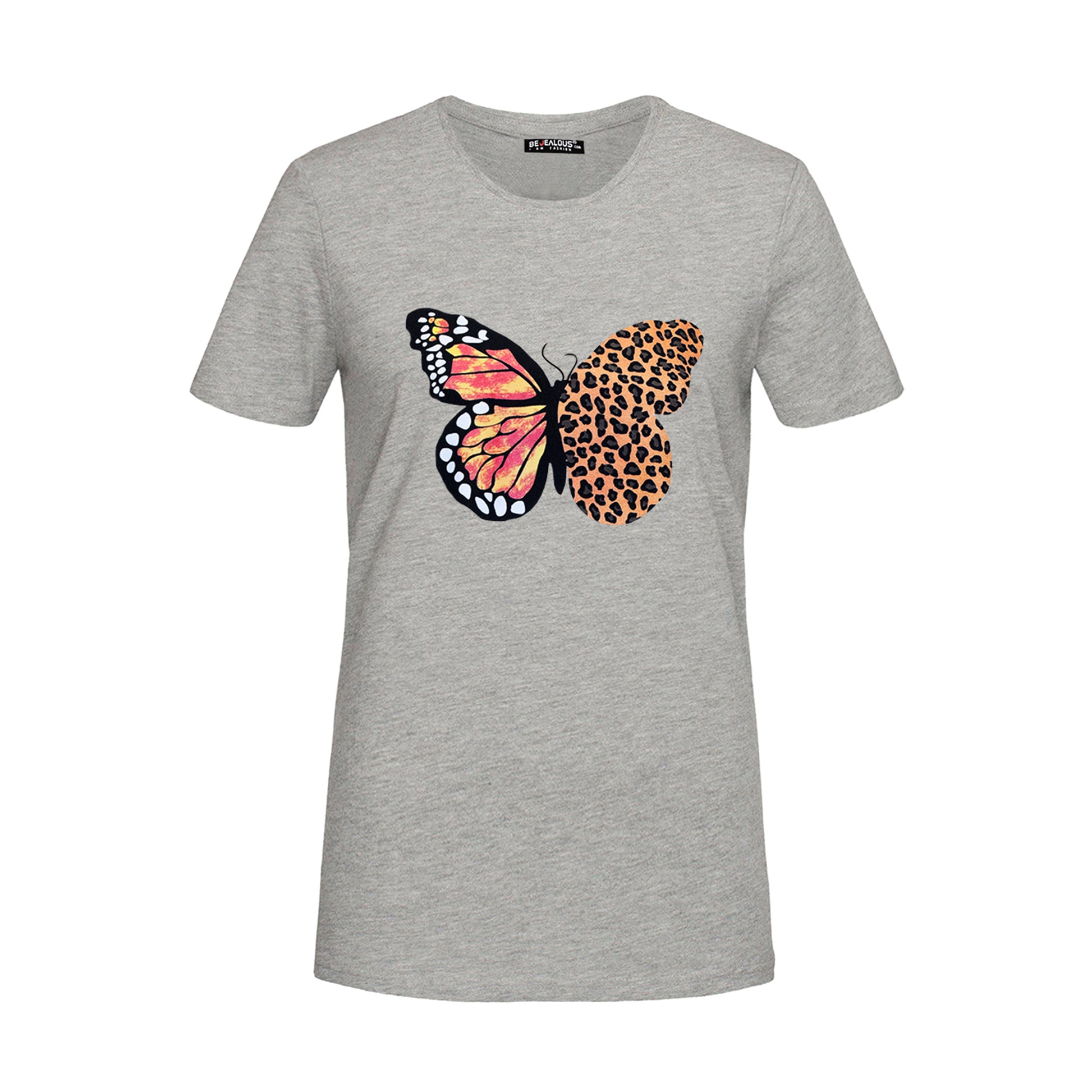 Emily Short Sleeve Butterfly Print Baggy T-Shirt