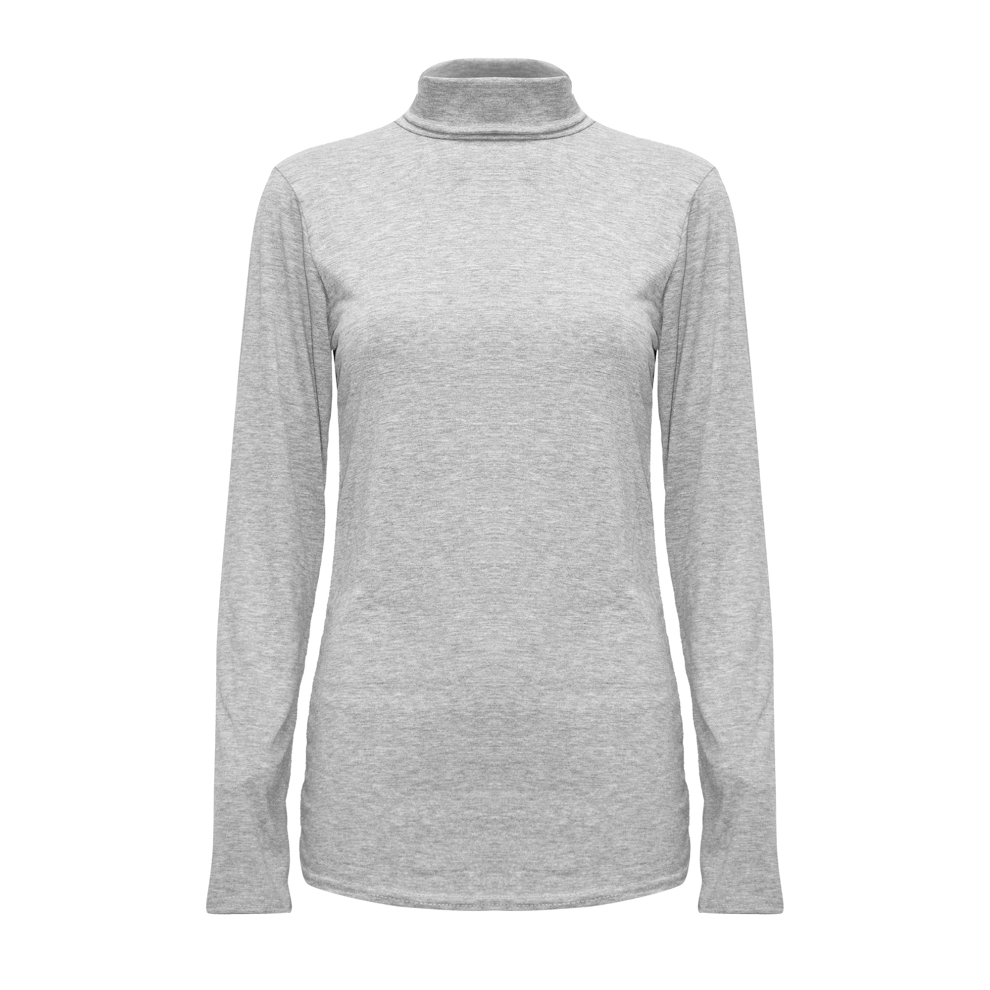 Ava Polo Neck Long Sleeve Basic Top