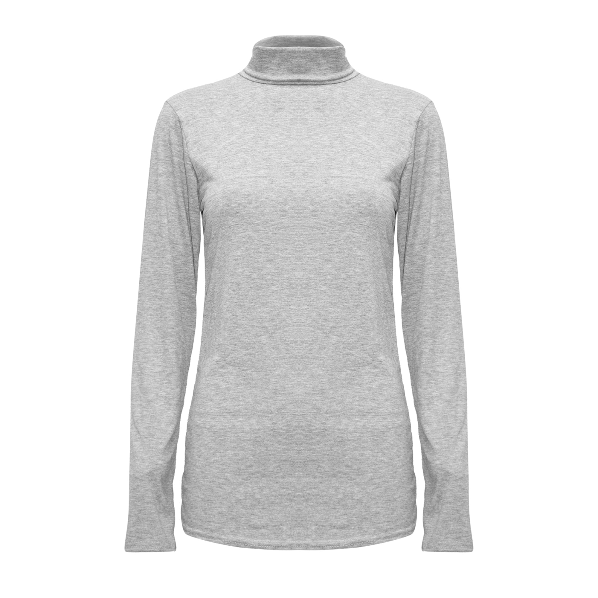 Ava Polo Neck Long Sleeve Basic Top