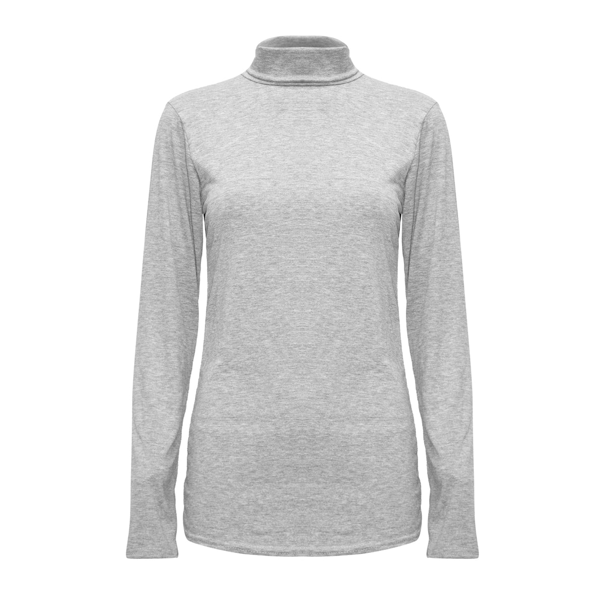 Ava Polo Neck Long Sleeve Basic Top