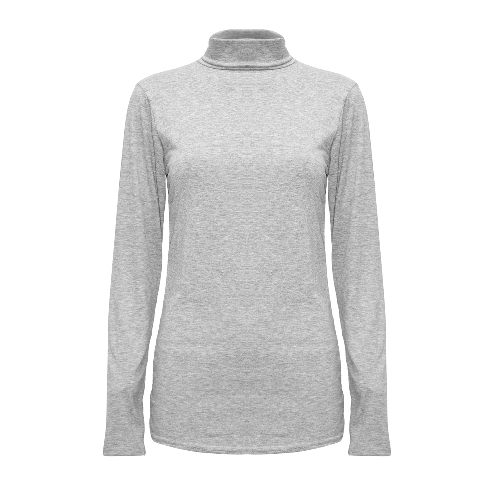 Ava Polo Neck Long Sleeve Basic Top