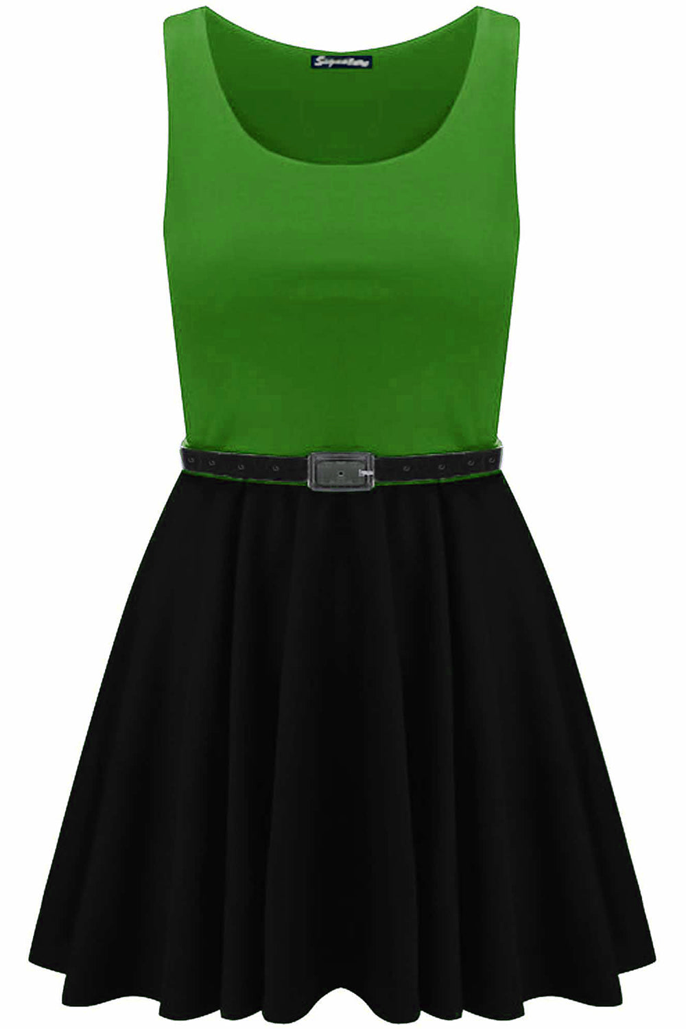 Ilizia Colour Block Sleeveless Skater Dress