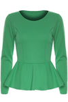 Aria Frill Long Sleeve Mini Dress Top