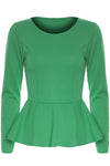 Aria Frill Long Sleeve Mini Dress Top