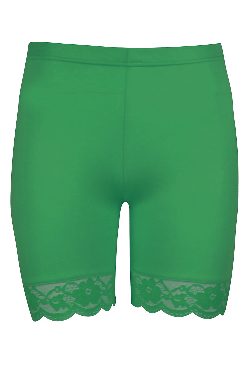 Zoe Lace Trim Basic Jersey Cycling Shorts