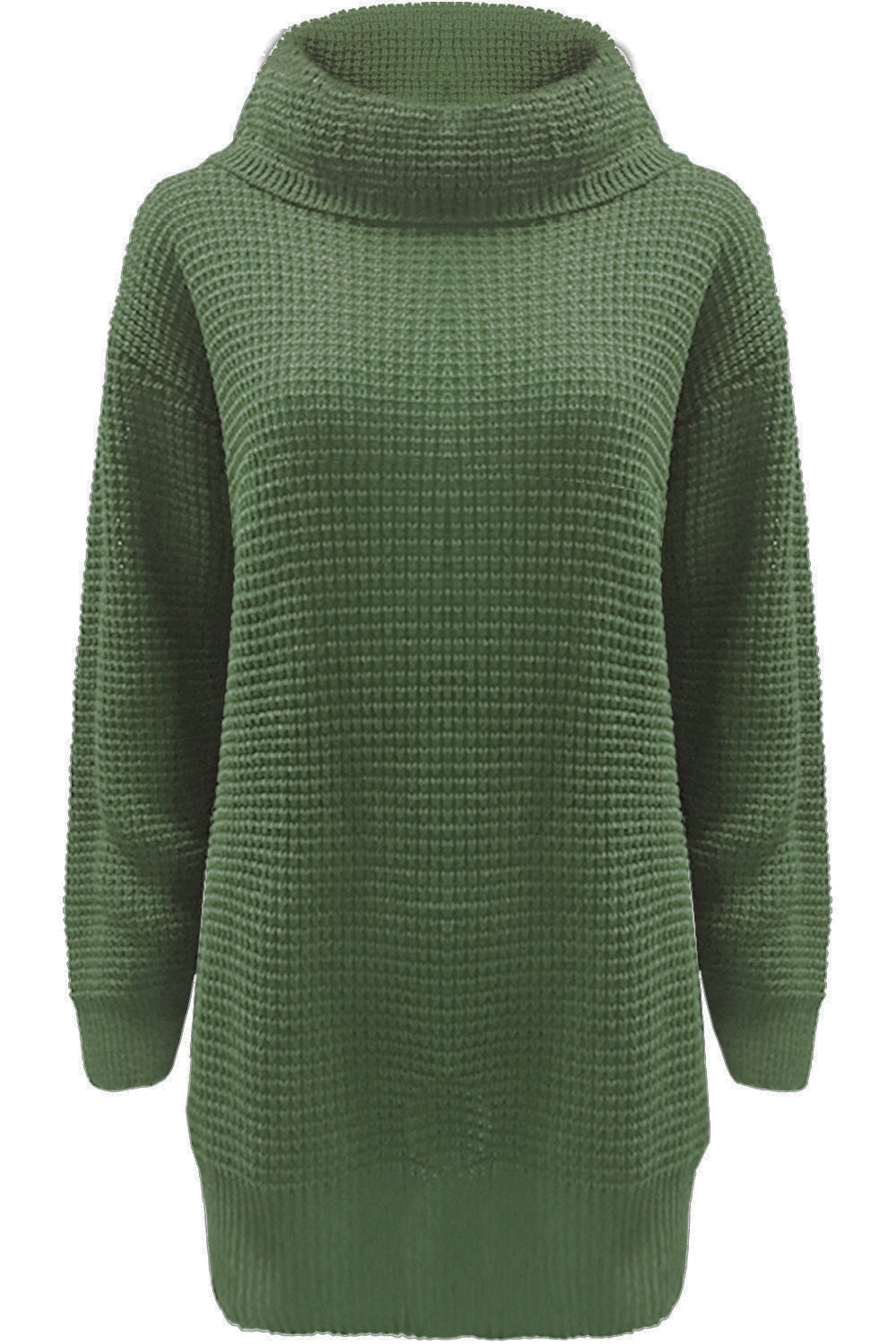Sophia Long Sleeve Roll Neck Oversized Knitted Dress