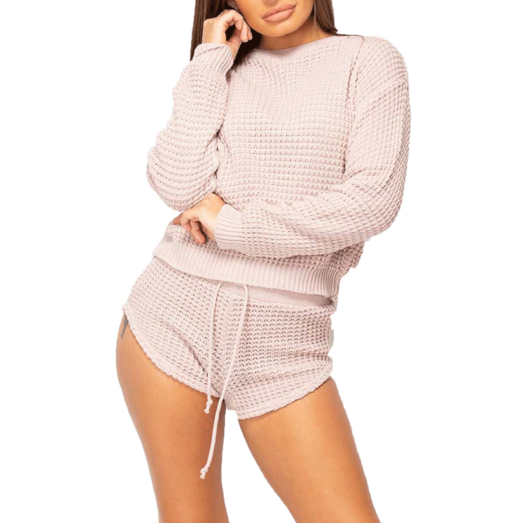 Aria Chunky Knitted Tracksuit Set
