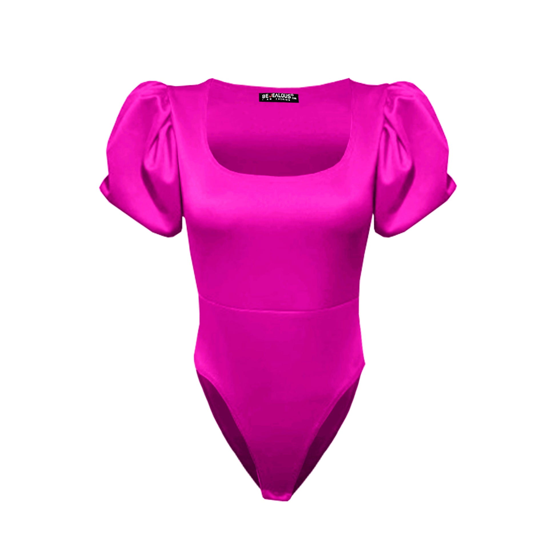 Lily Cap Sleeve Plain Puff Bodysuit