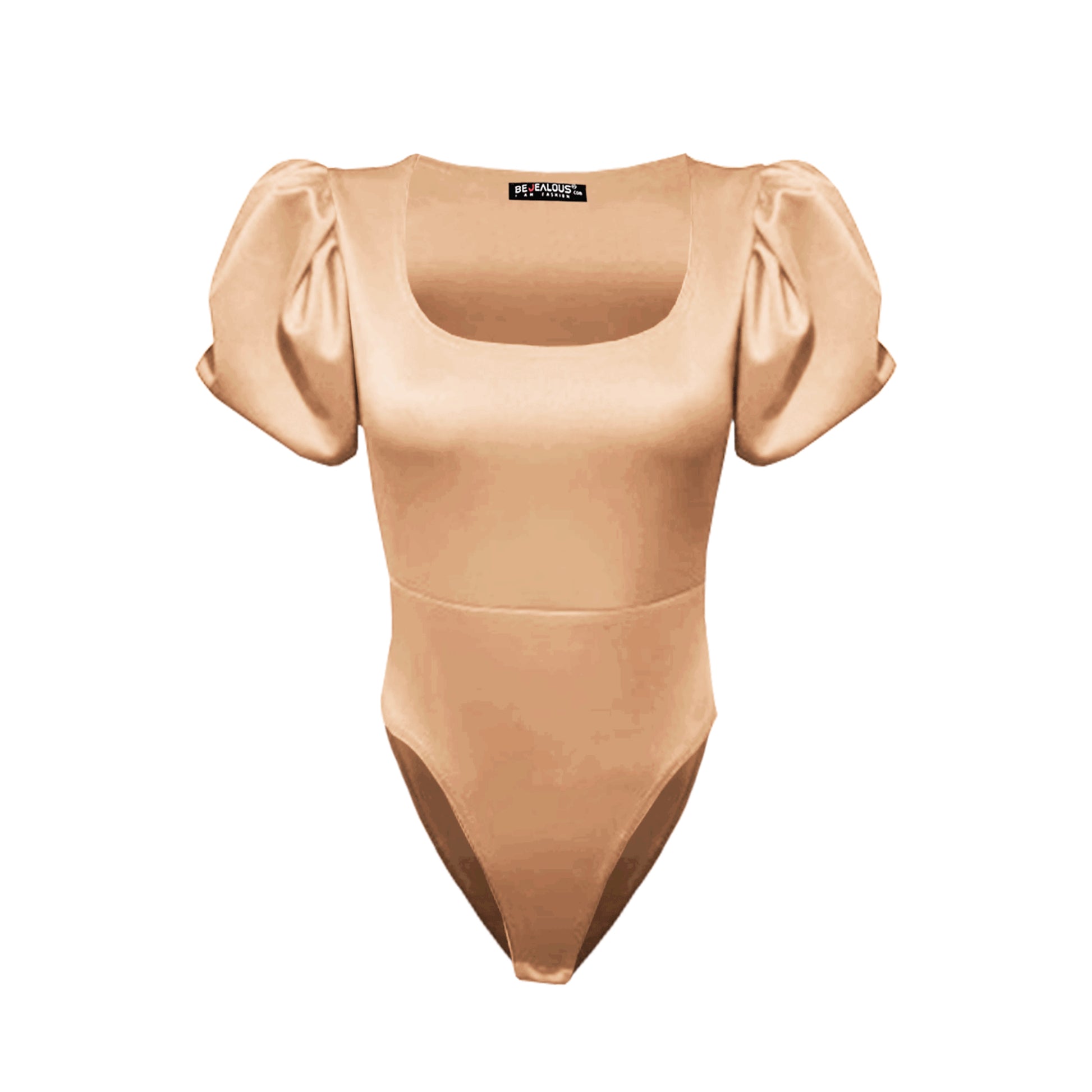 Lily Cap Sleeve Plain Puff Bodysuit