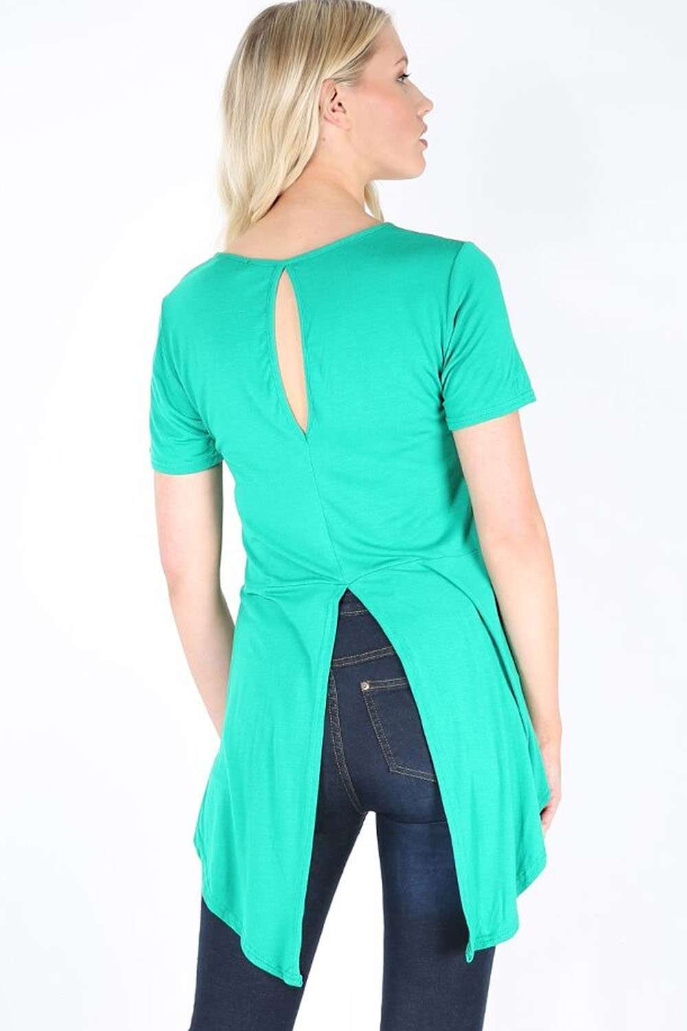 Alarna Open Back Short Sleeve Tshirt - bejealous-com