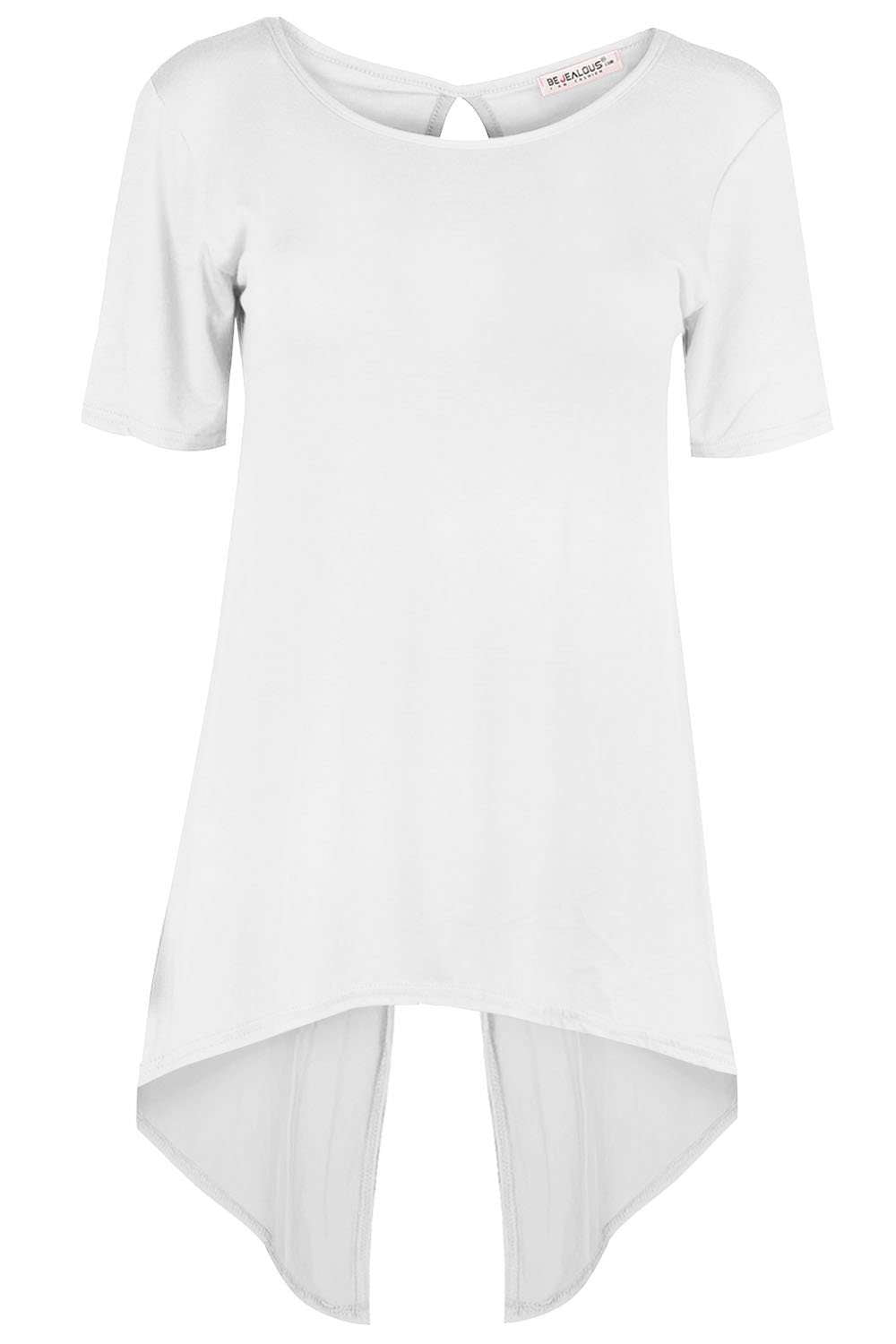 Alarna Open Back Short Sleeve Tshirt - bejealous-com