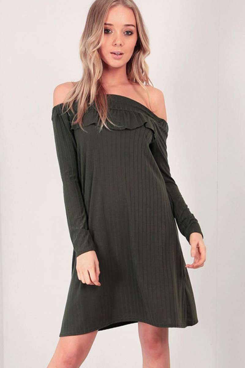 Alexia Bardot Long Sleeve Swing Dress - bejealous-com