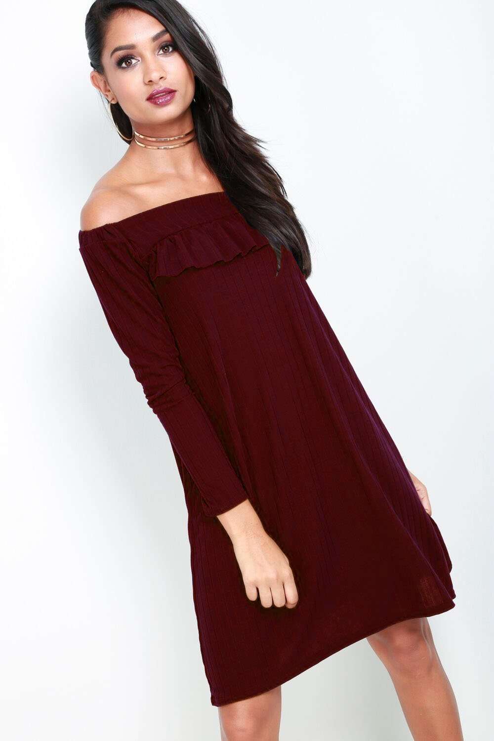 Alexia Bardot Long Sleeve Swing Dress - bejealous-com