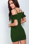 Alice Strappy Ruffle Sleeve Bodycon Dress - bejealous-com