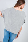 Alliah Baggy Cropped Plain Jersey Tshirt - bejealous-com