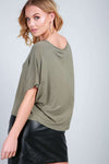 Alliah Baggy Cropped Plain Jersey Tshirt - bejealous-com