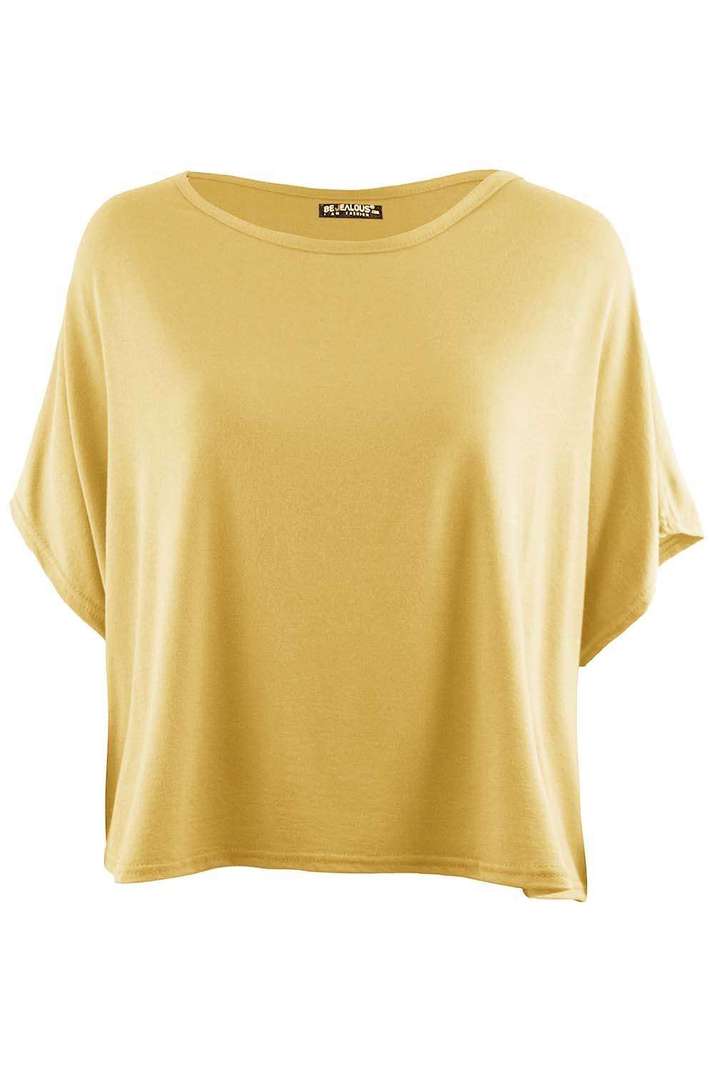Alliah Oversized Cropped Plain Jersey Tshirt - bejealous-com