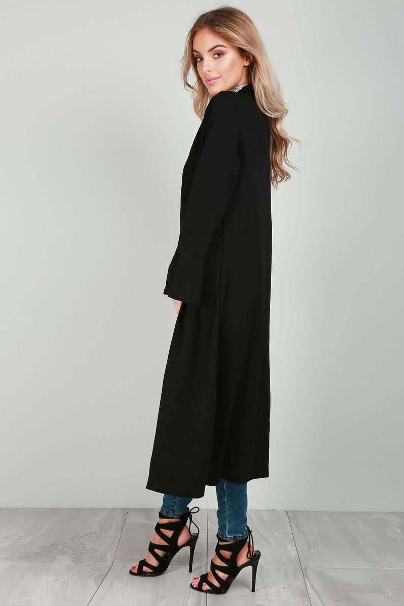 Amber Frill Sleeve Midi Trench Jacket - bejealous-com