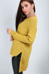 Amelie Long Sleeve V Neck Ribbed Knitted Jumper - bejealous-com